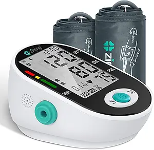 Blood Pressure Monitor, Bp Monitor with 2 Cuffs, The Medium and Extra Large Cuff(22-44cm&38-55cm) - 2 * 99 Sets of Memory for Home Use