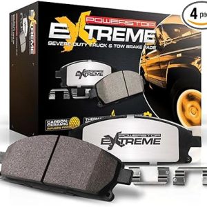 Power Stop Z36-1400 Rear Z36 Truck and Tow Carbon-Fiber Ceramic Brake Pads For 2009 2010 2011 2012 2013 2014 2015 2016 2017 2018 Dodge Ram 2500 3500