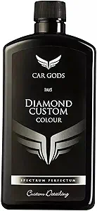 Car Gods Iris Custom Color Black 3-in-1 Polish Wax Color Restorer & Scratch Remover, 16 Colors Available, 17 Fl Oz