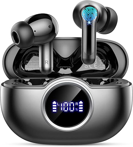 Wireless Earbuds, Bluetooth 5.4 Earbuds Hi-Fi Stereo Bass, 3.6g Mini Ear Buds Bluetooth Headphones Wireless, 4 ENC Noise Cancelling Mic, 36Hrs USB-C in-Ear Earphones, IP7 Waterproof for Android iOS - Image 3