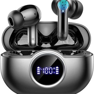 Wireless Earbuds, Bluetooth 5.4 Earbuds Hi-Fi Stereo Bass, 3.6g Mini Ear Buds Bluetooth Headphones Wireless, 4 ENC Noise Cancelling Mic, 36Hrs USB-C in-Ear Earphones, IP7 Waterproof for Android iOS