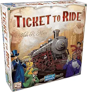 Ticket to Ride Board Game - A Cross-Country Train Adventure for Friends and Family! Strategy Game for Kids & Adults, Ages 8+, 2-5 Players, 30-60 Minute Playtime, Made by Days of Wonder
