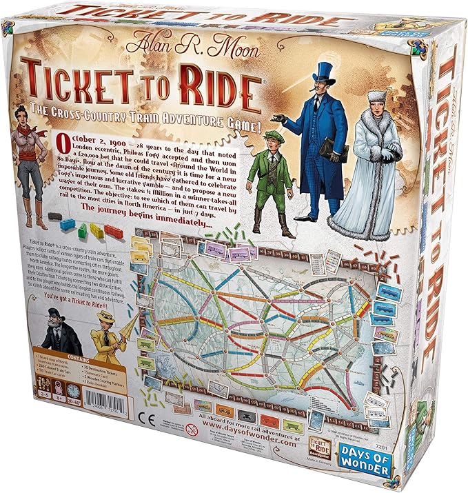 Ticket to Ride Board Game - A Cross-Country Train Adventure for Friends and Family! Strategy Game for Kids & Adults, Ages 8+, 2-5 Players, 30-60 Minute Playtime, Made by Days of Wonder - Image 4