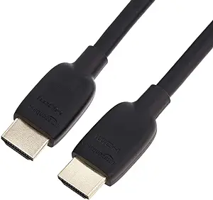 Amazon Basics HDMI Cable, 48Gbps High-Speed, 8K@60Hz, 4K@120Hz, Gold-Plated Plugs, Ethernet Ready, 3 Foot, Black - Image 3