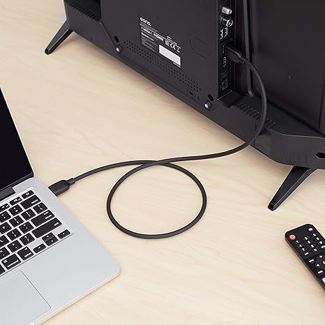 Amazon Basics HDMI Cable, 48Gbps High-Speed, 8K@60Hz, 4K@120Hz, Gold-Plated Plugs, Ethernet Ready, 3 Foot, Black - Image 4