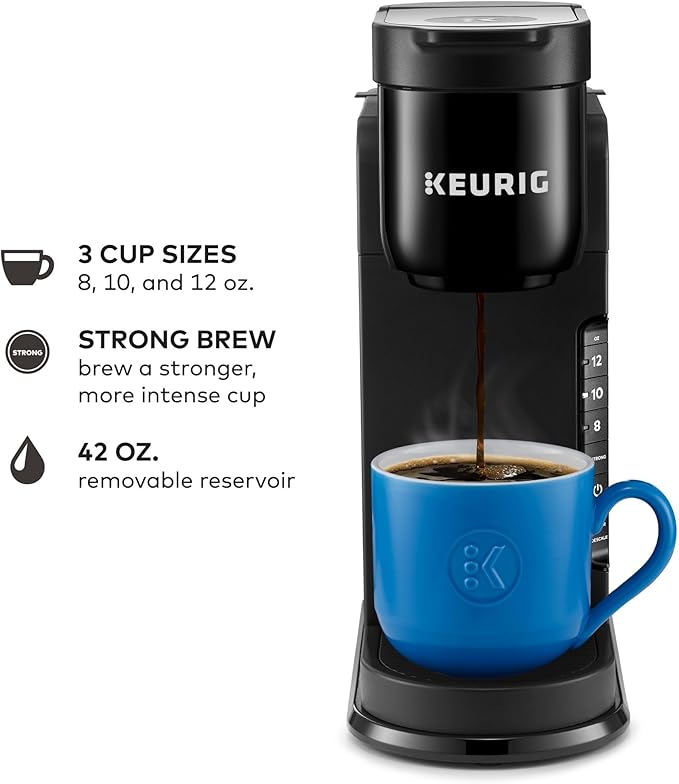 Keurig K-Express Single Serve K-Cup Pod Coffee Maker, 3 Brew Sizes, Strong Button Feature, 42oz Removable Reservoir, Black - Image 3