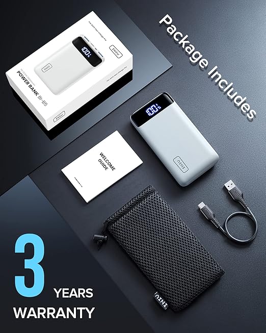 INIU Portable Charger, Smallest 22.5W 20000mAh USB C in & Out Power Bank Fast Charging, PD 3.0+QC 4.0 LED Display Phone Battery Pack Compatible with iPhone 16 15 14 13 Pro Samsung S23 Google iPad etc - Image 5