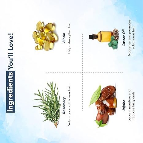 Botanic Hearth 100% Pure Rosemary Oil For Hair Growth Infused With Biotin (6.7 fl oz) | Hair strengthening Treatment | Nourishing & Volumizing | With Jojoba Oil & Castor Oil | Non GMO Verified - Image 5